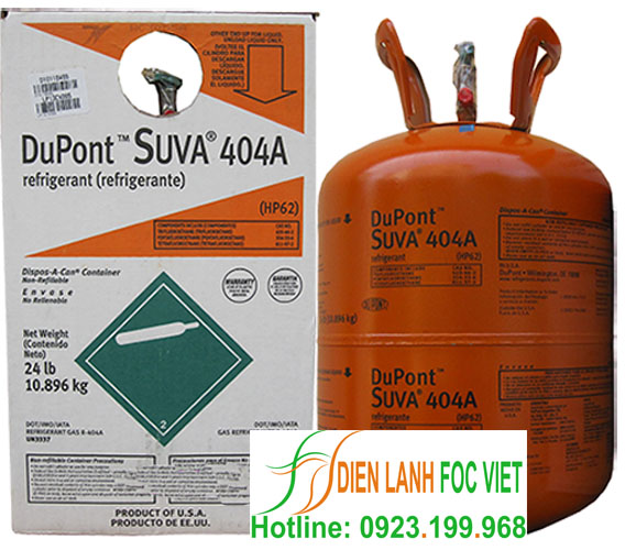 gas lạnh R404A dupont Suva