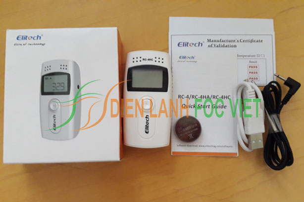 Nhiệt ẩm kế tự ghi Elitech RC-4HC